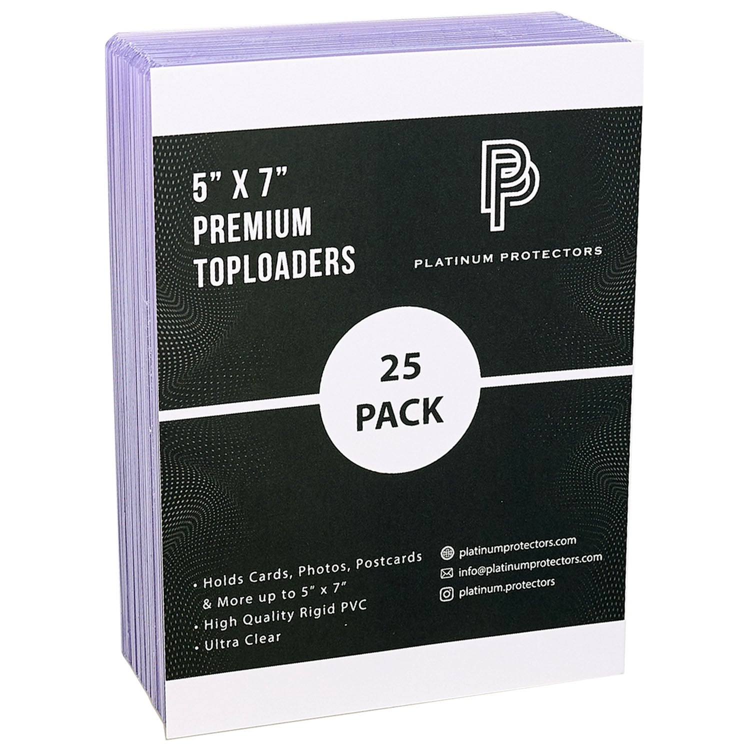 Platinum Protectors Premium 5" x 7" Photo & Postcard Toploaders