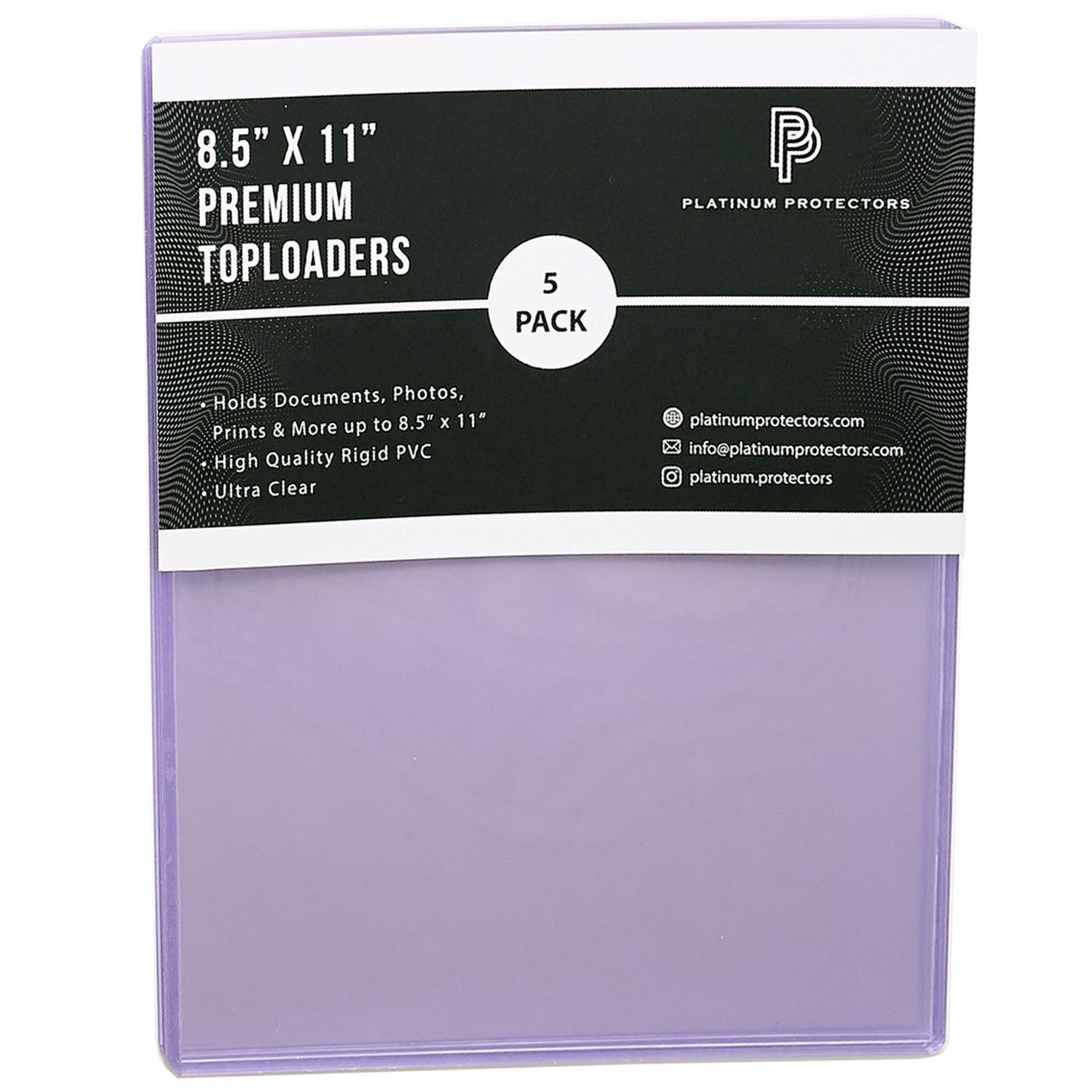 Platinum Protectors Premium 8.5" x 11" Photo Toploaders