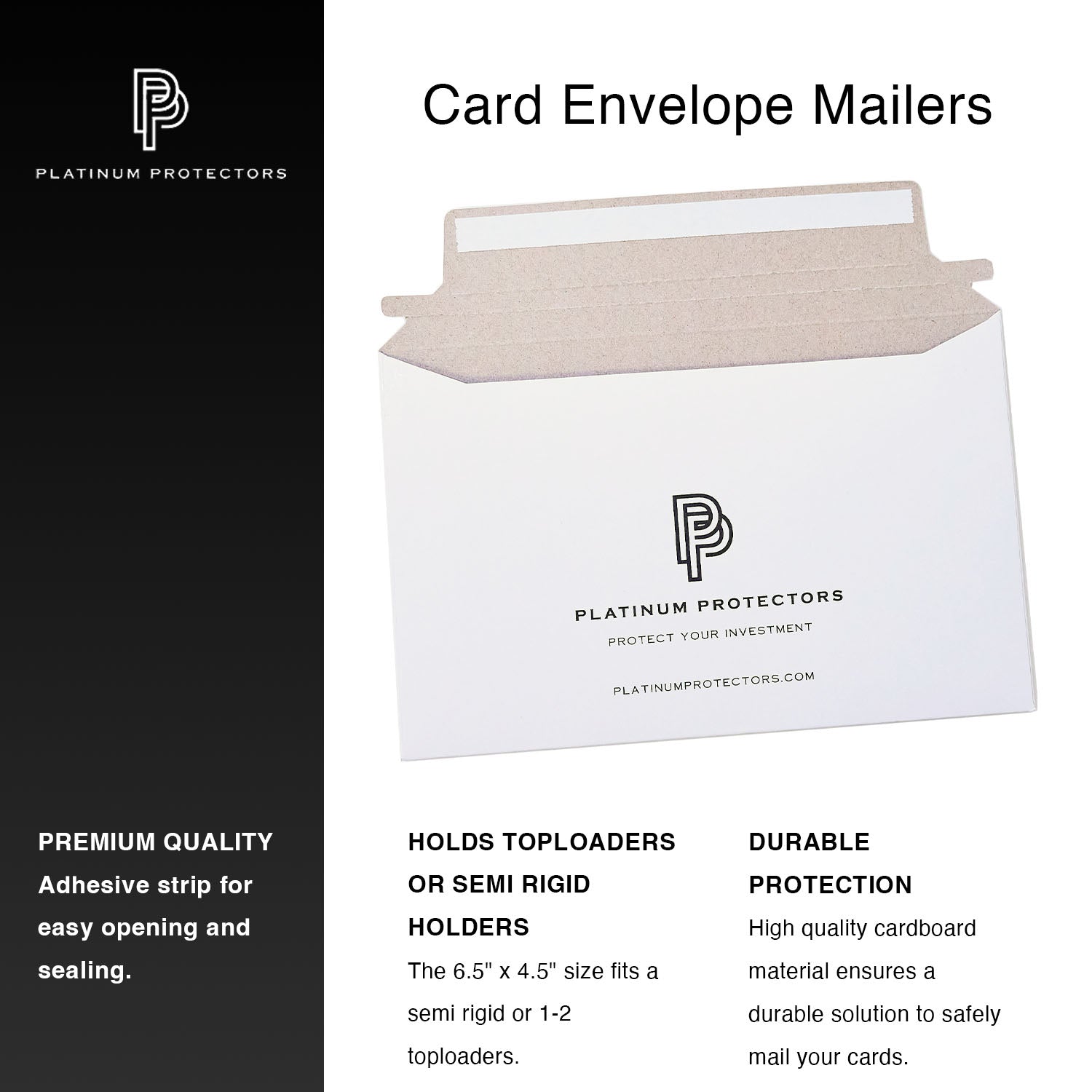 Platinum Protectors Shipping Mailers for Cards Perfect for eBay Standard Envelope Shipping