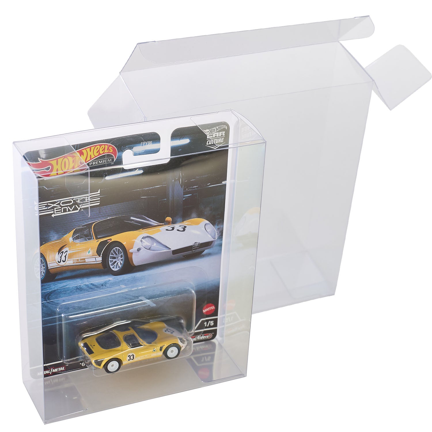 Platinum Protectors for Hot Wheels Premium Line & Car Culture Cars Carded Boxes